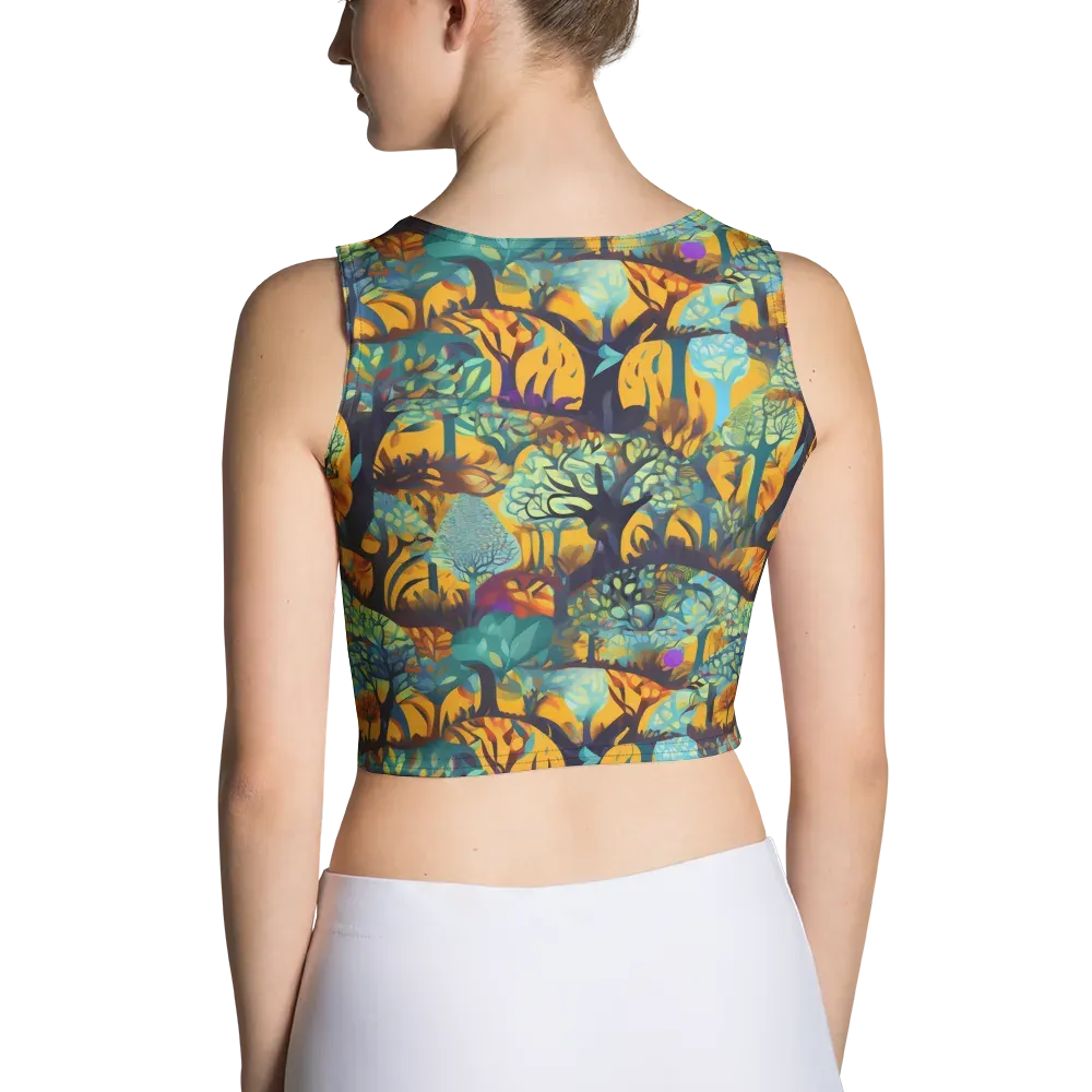 Saffron Canopy on Crop Top — Back
