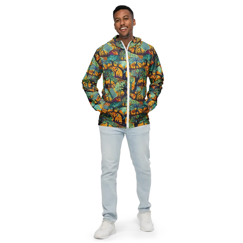 Saffron Canopy on Men's Windbreaker — Front