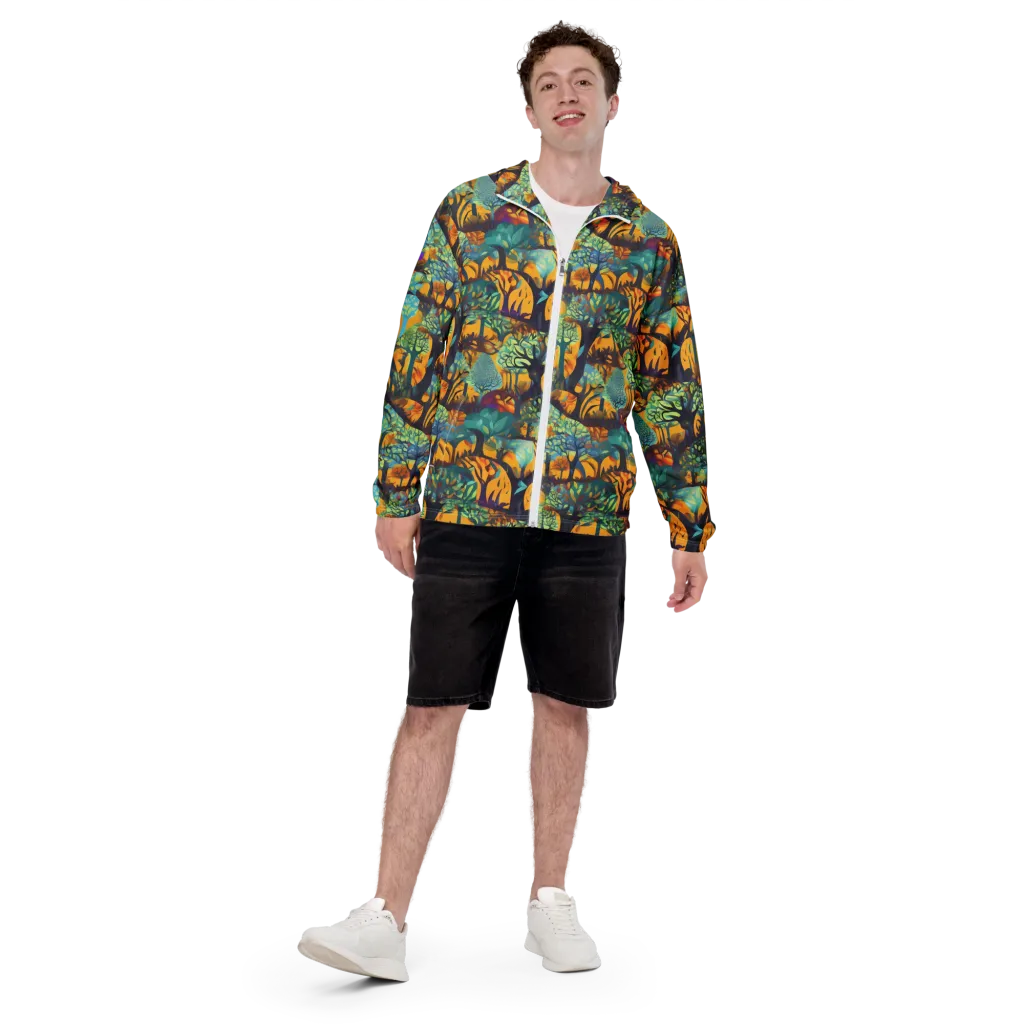 Saffron Canopy on Men's Windbreaker — Front print