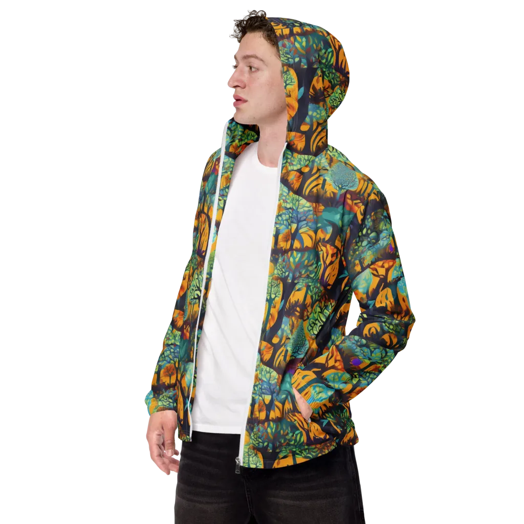 Saffron Canopy on Men's Windbreaker — Left Front