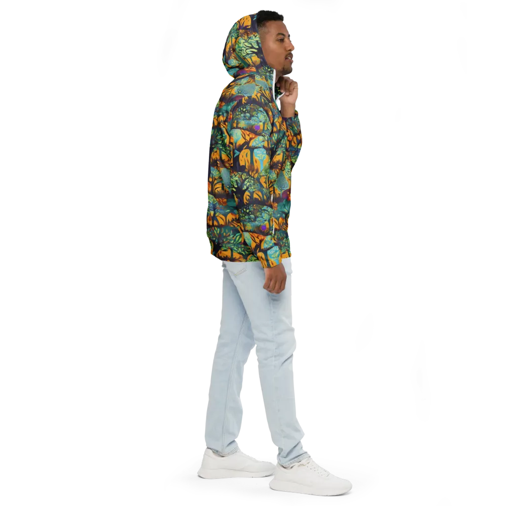Saffron Canopy on Men's Windbreaker — Right