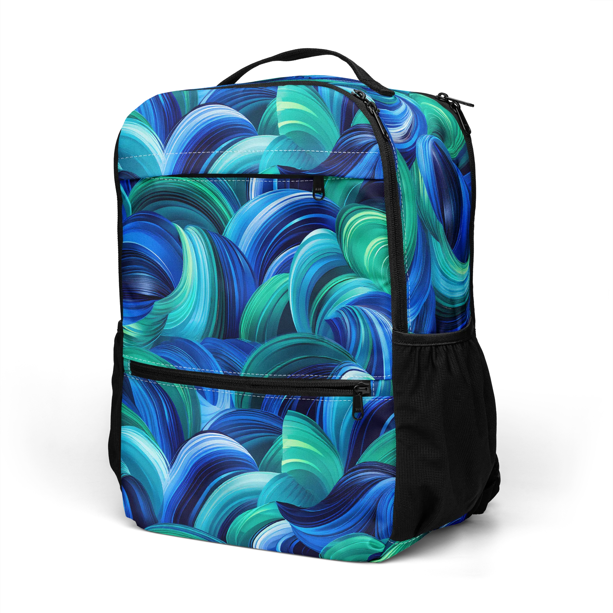 Emerald Surge on Utility Backpack — Top print