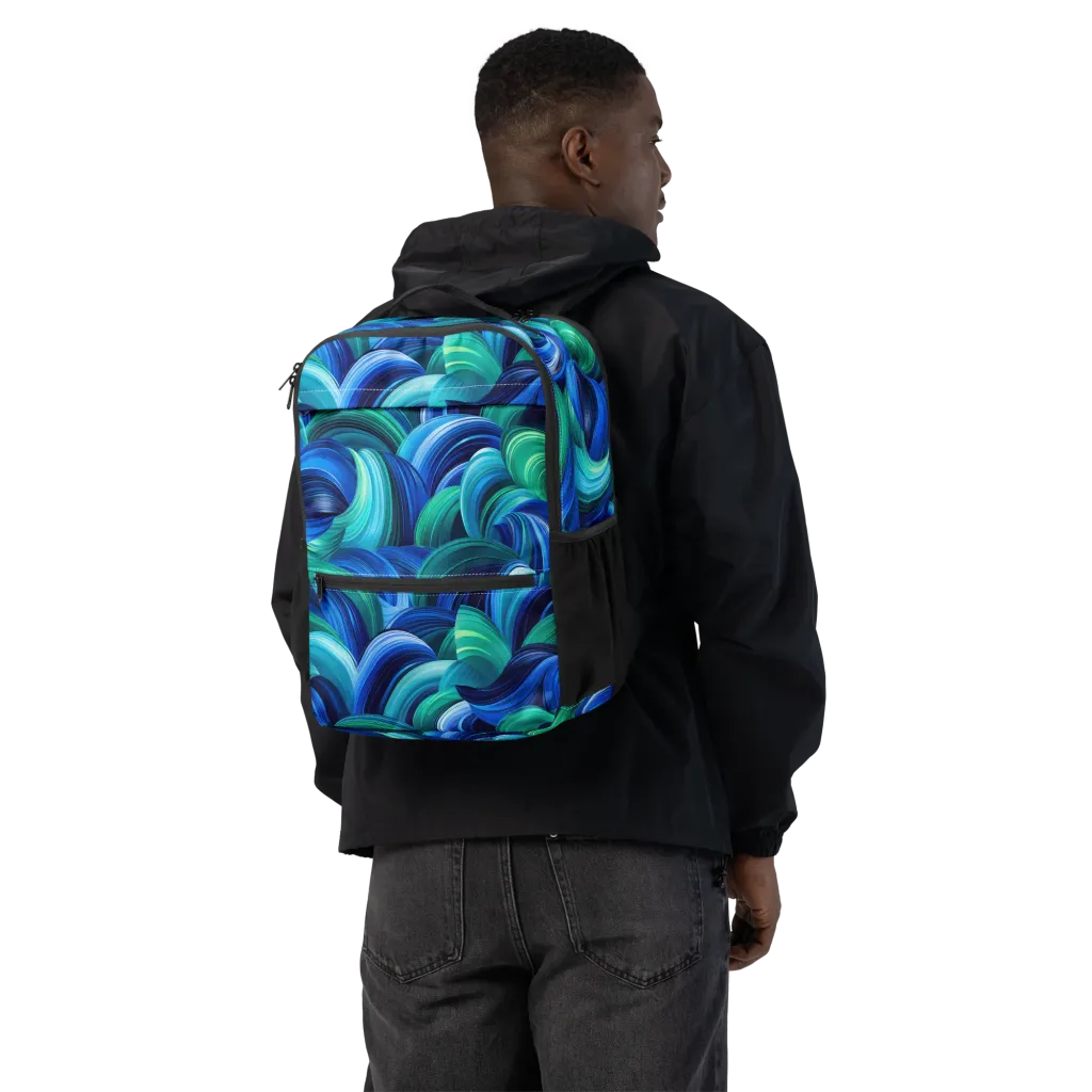 Emerald Surge on Utility Backpack — Back