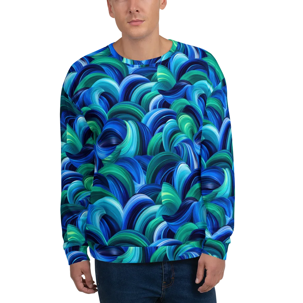 Emerald Surge on Sweatshirt — Front