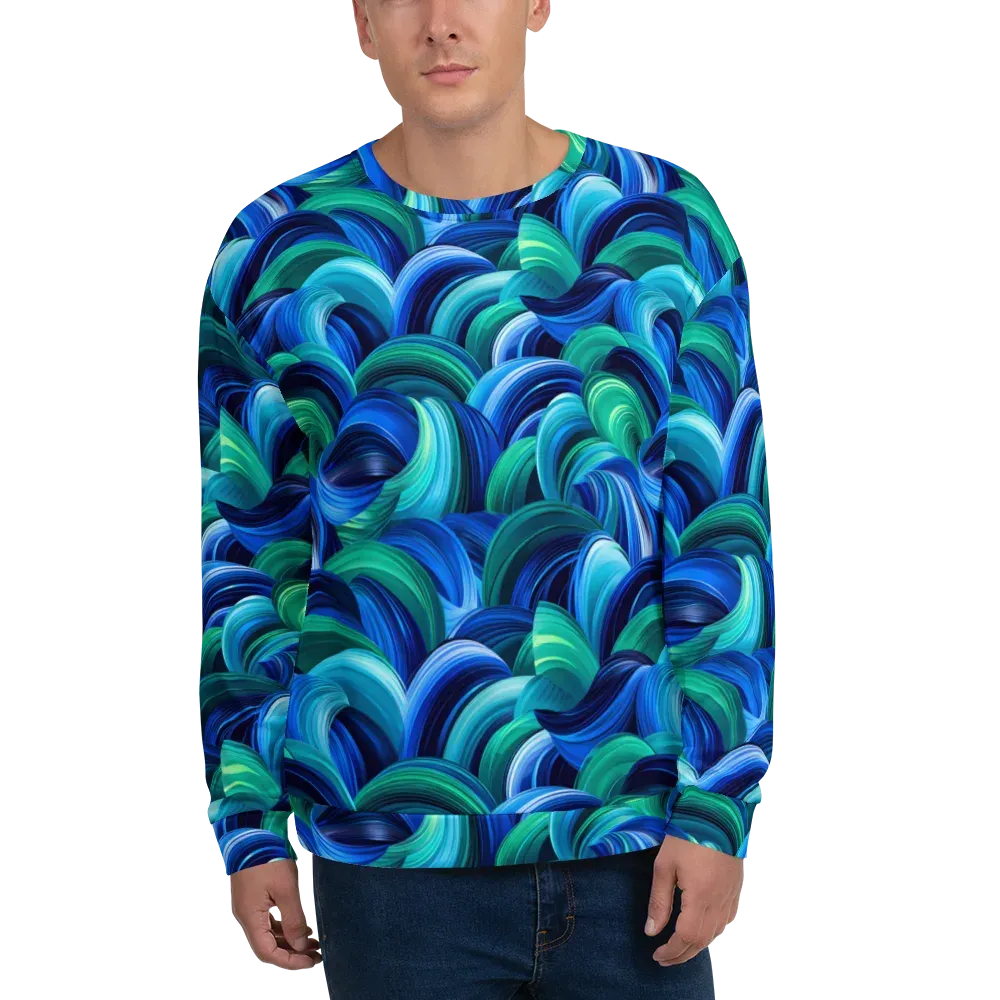 Emerald Surge on Sweatshirt — Front