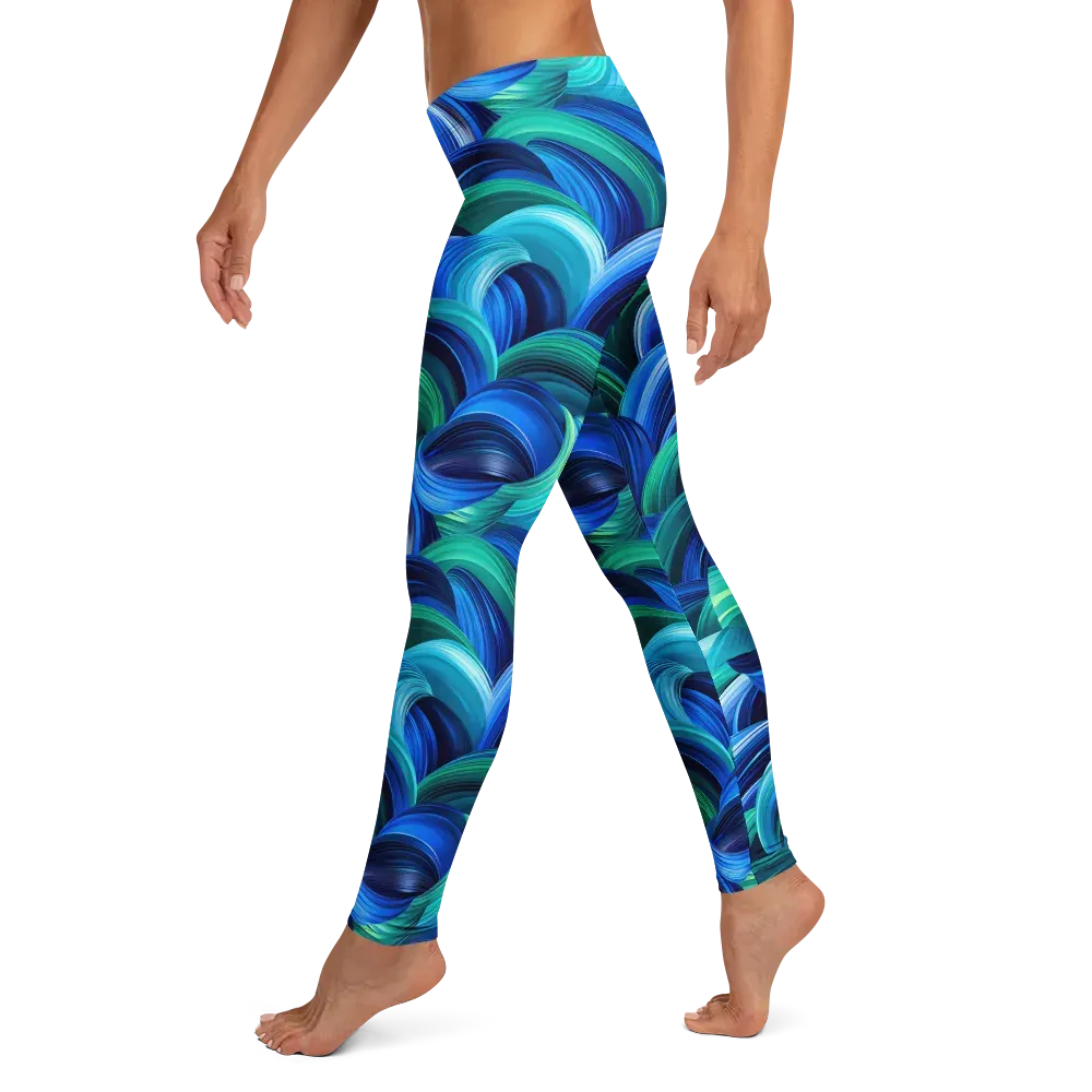 Emerald Surge on Leggings — Left