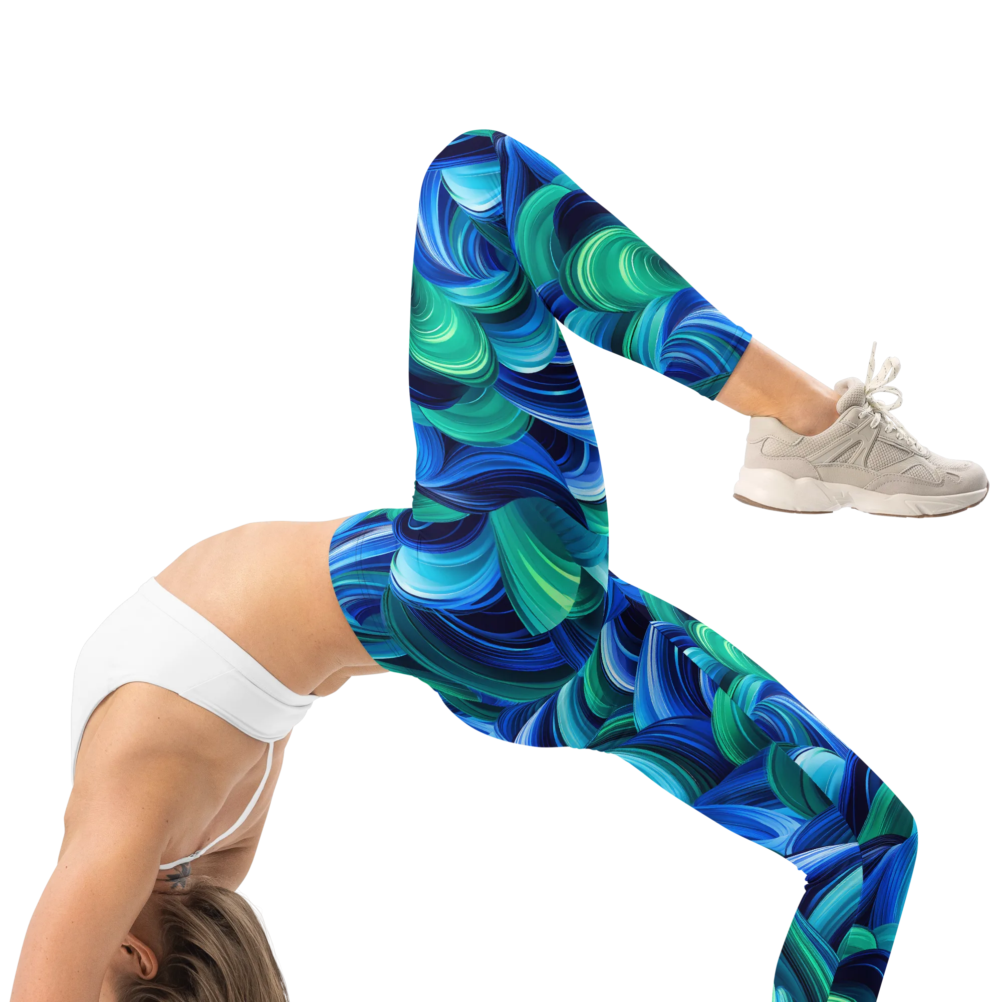 Emerald Surge on Leggings — Print file