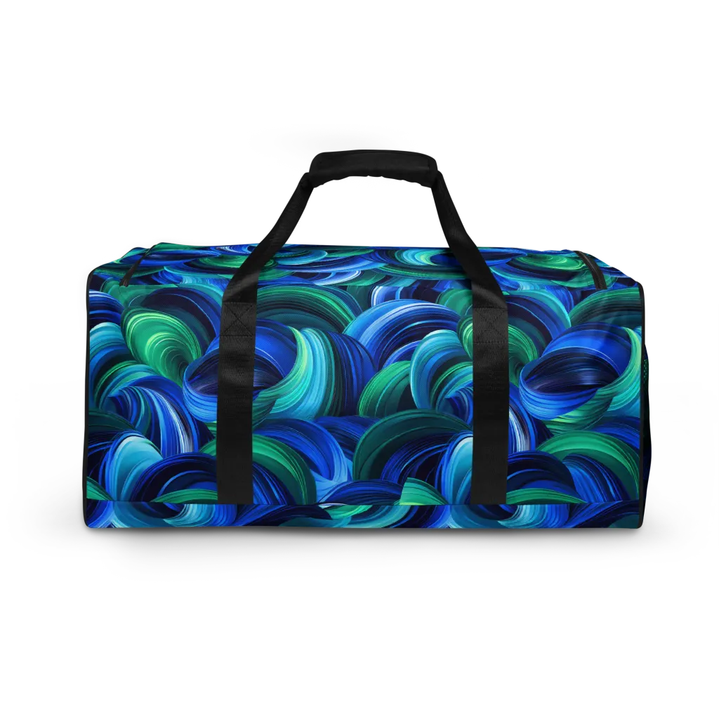 Emerald Surge on Duffle Bag — Back print