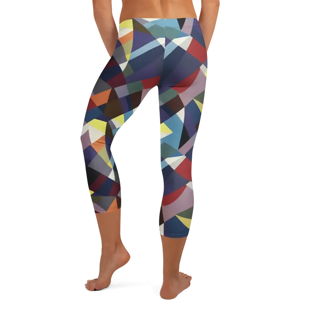 Prismatic Relay on Capri Leggings — Back