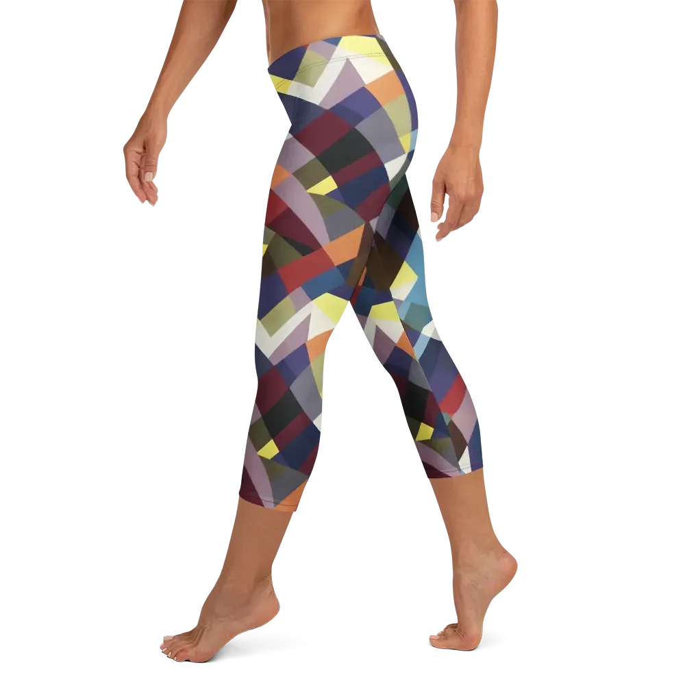 Prismatic Relay on Capri Leggings — Left