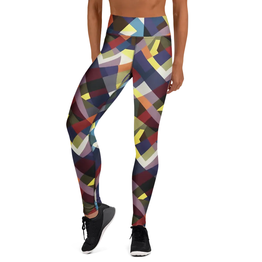 Prismatic Relay on Yoga Leggings — Front