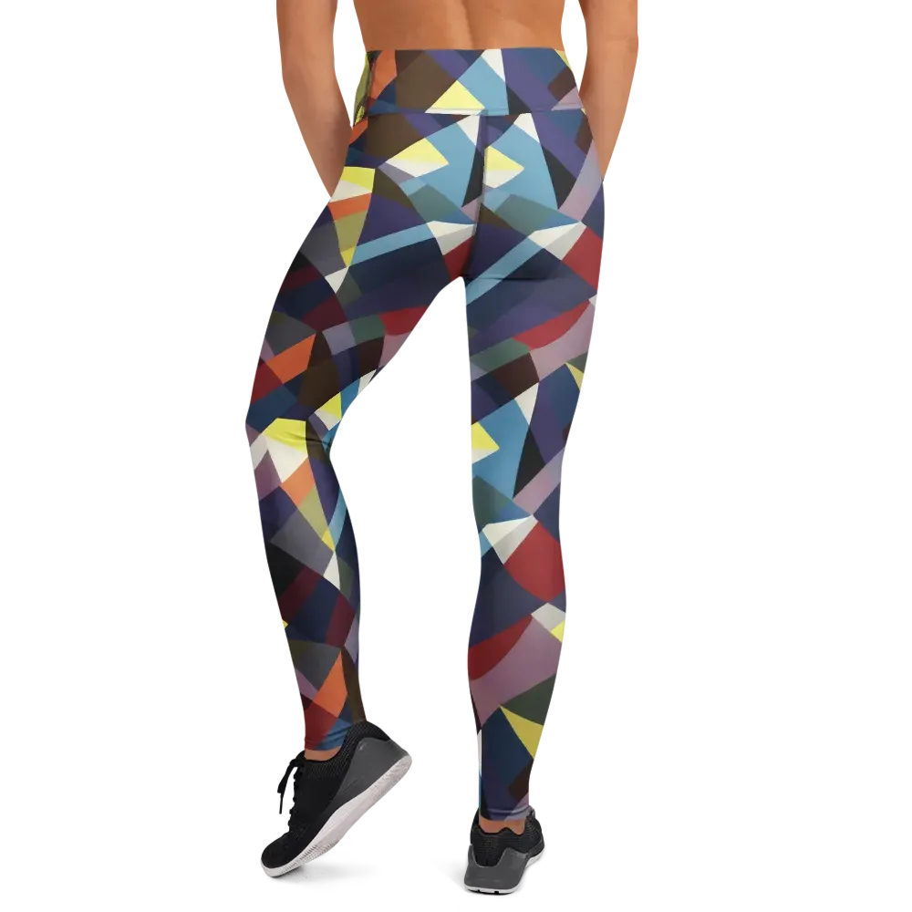 Prismatic Relay on Yoga Leggings — Back