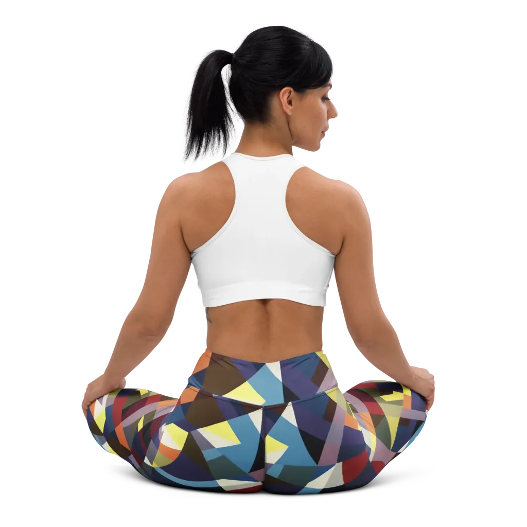 Prismatic Relay on Yoga Leggings — Back waist