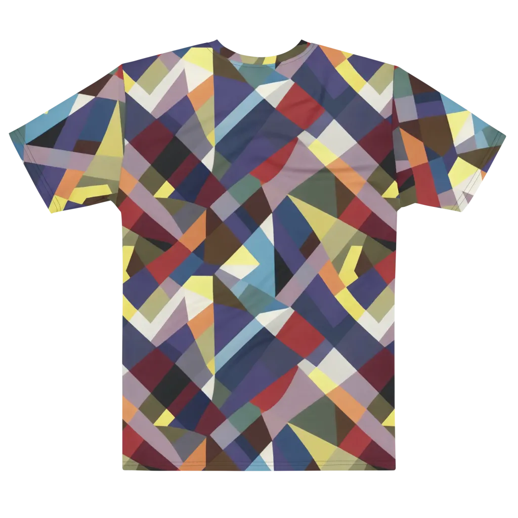 Prismatic Relay on Men's Cotton Crew Neck T-Shirt — Front print