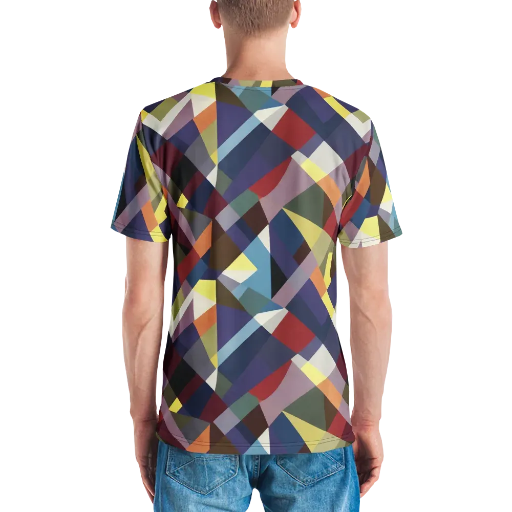 Prismatic Relay on Men's Crew Neck T-Shirt — Back
