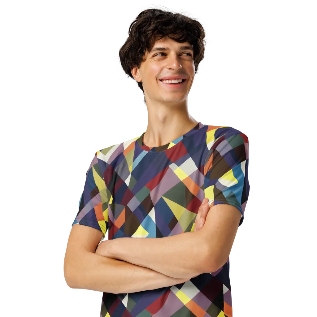 Prismatic Relay on Men's Crew Neck T-Shirt — Front print