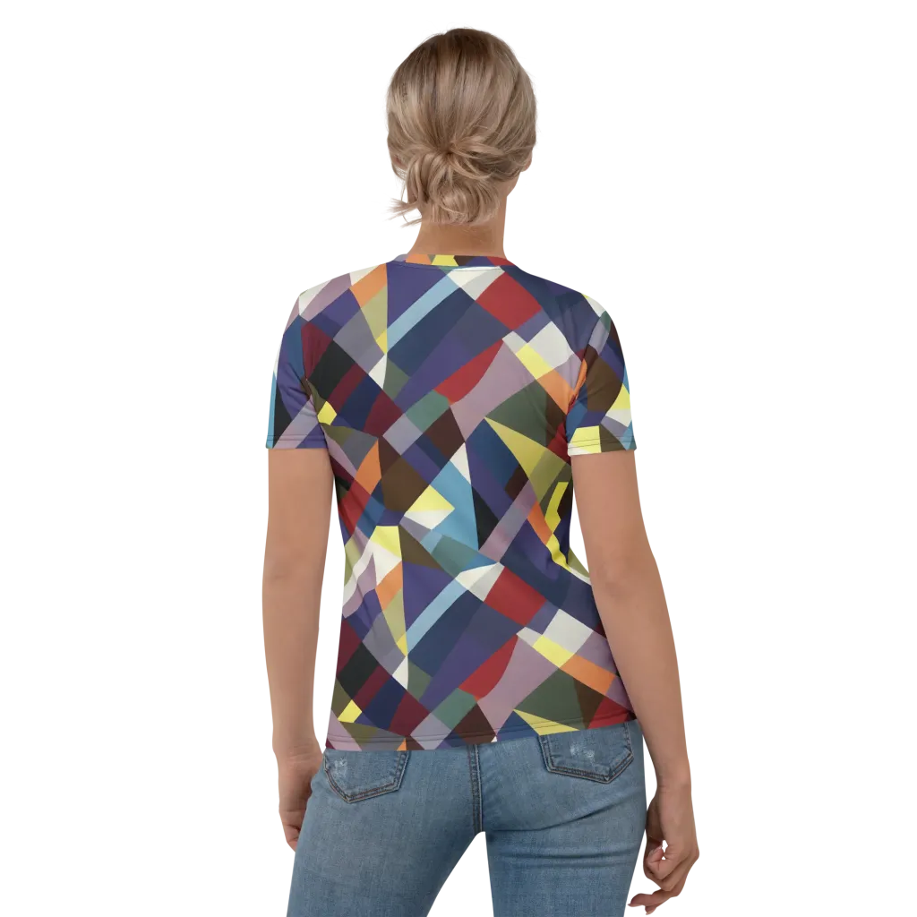 Prismatic Relay on Women's Crew Neck T-Shirt — Back