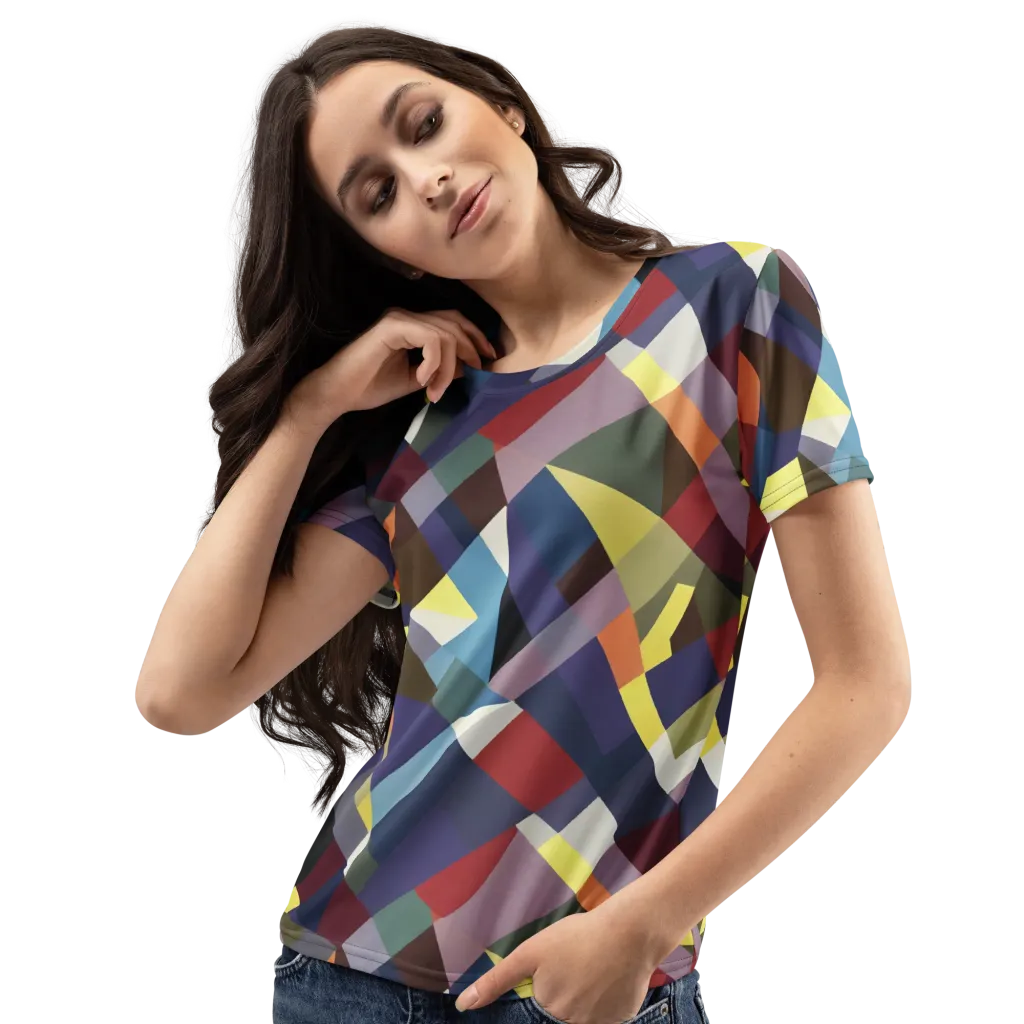Prismatic Relay on Women's Crew Neck T-Shirt — Print file