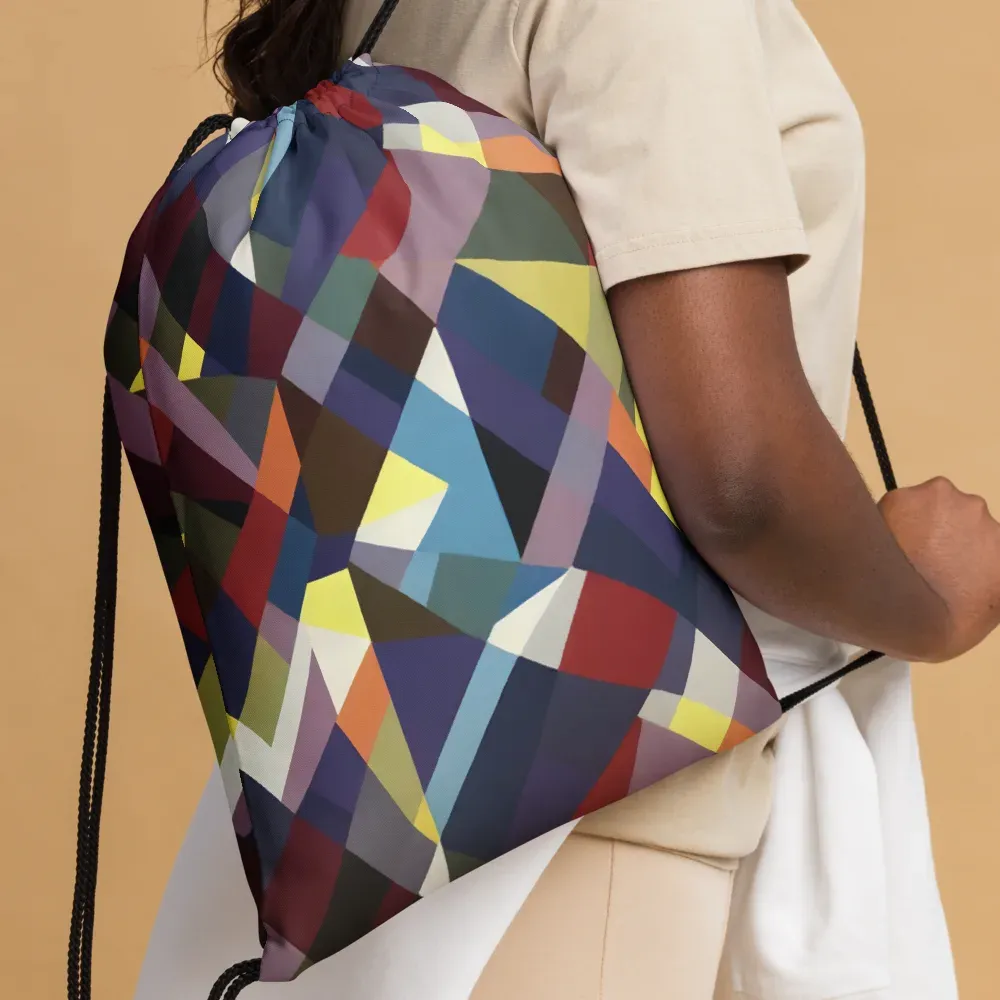 Prismatic Relay on Drawstring Bag — Front 2