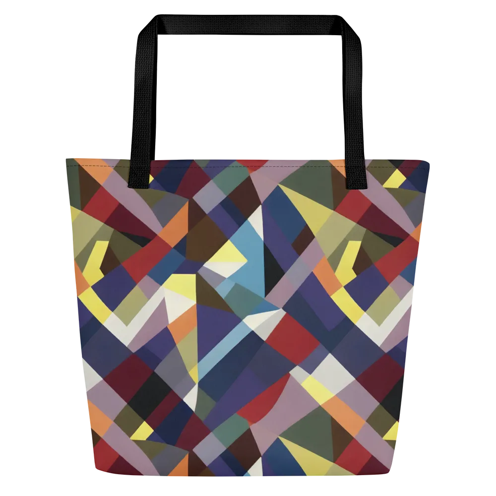 Prismatic Relay on Large Tote Bag W/ Pocket — Front