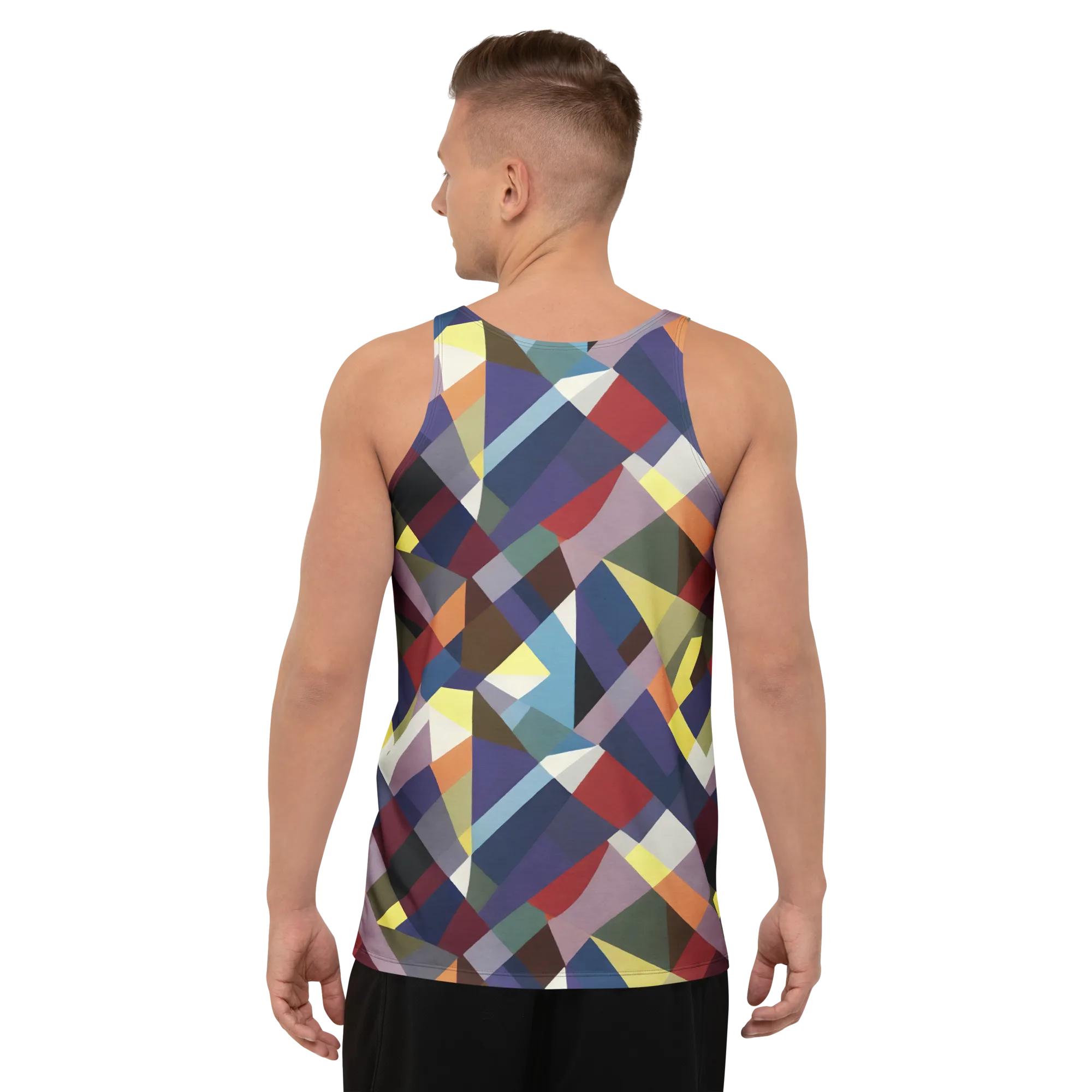 Prismatic Relay on Men's Tank Top — Back print
