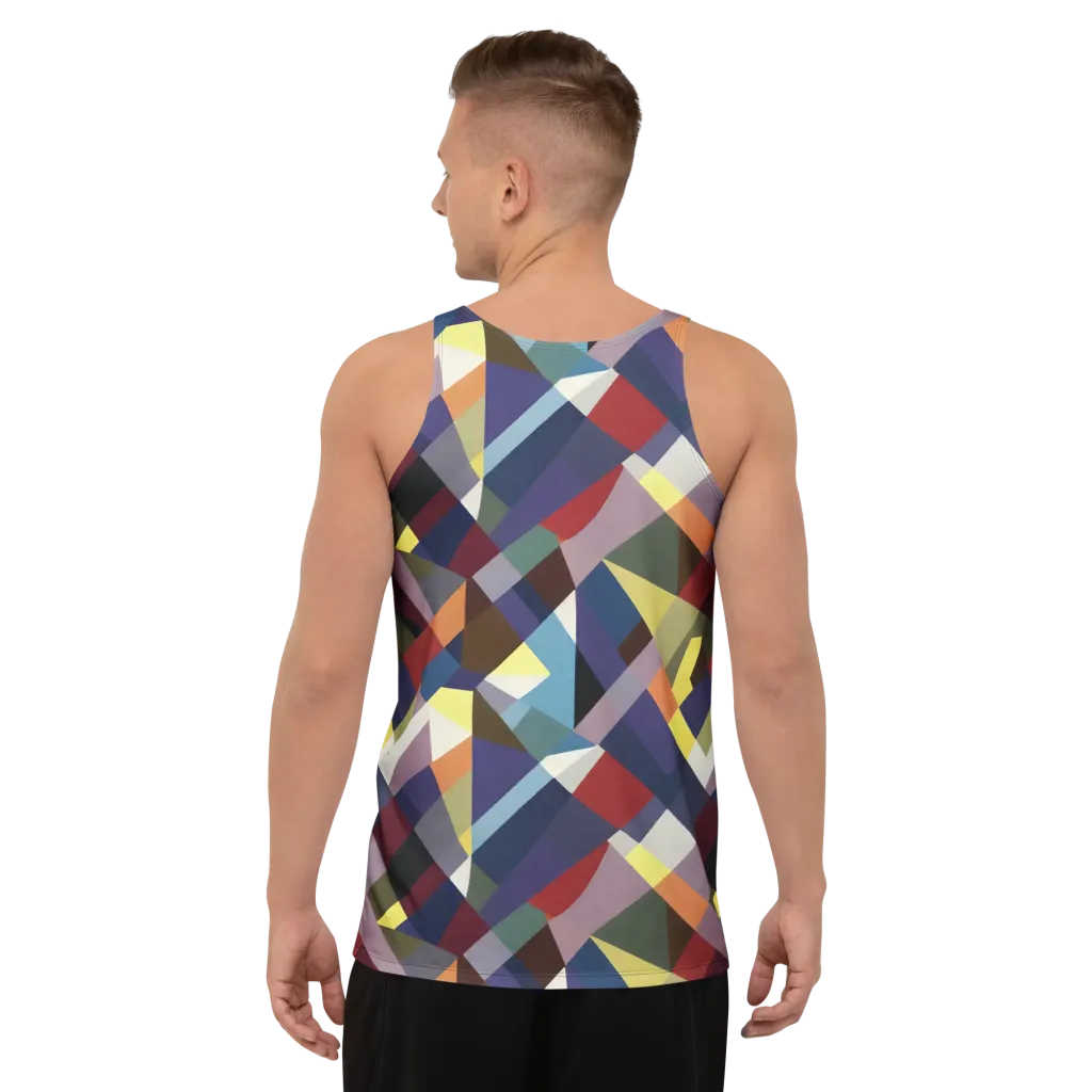 Prismatic Relay on Men's Tank Top — Back print