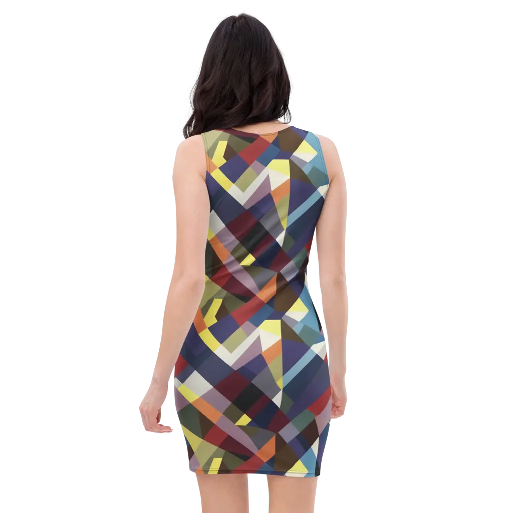 Prismatic Relay on Bodycon Dress — Back