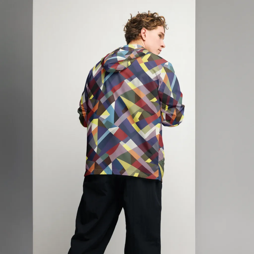 Prismatic Relay on Men's Windbreaker — Back print