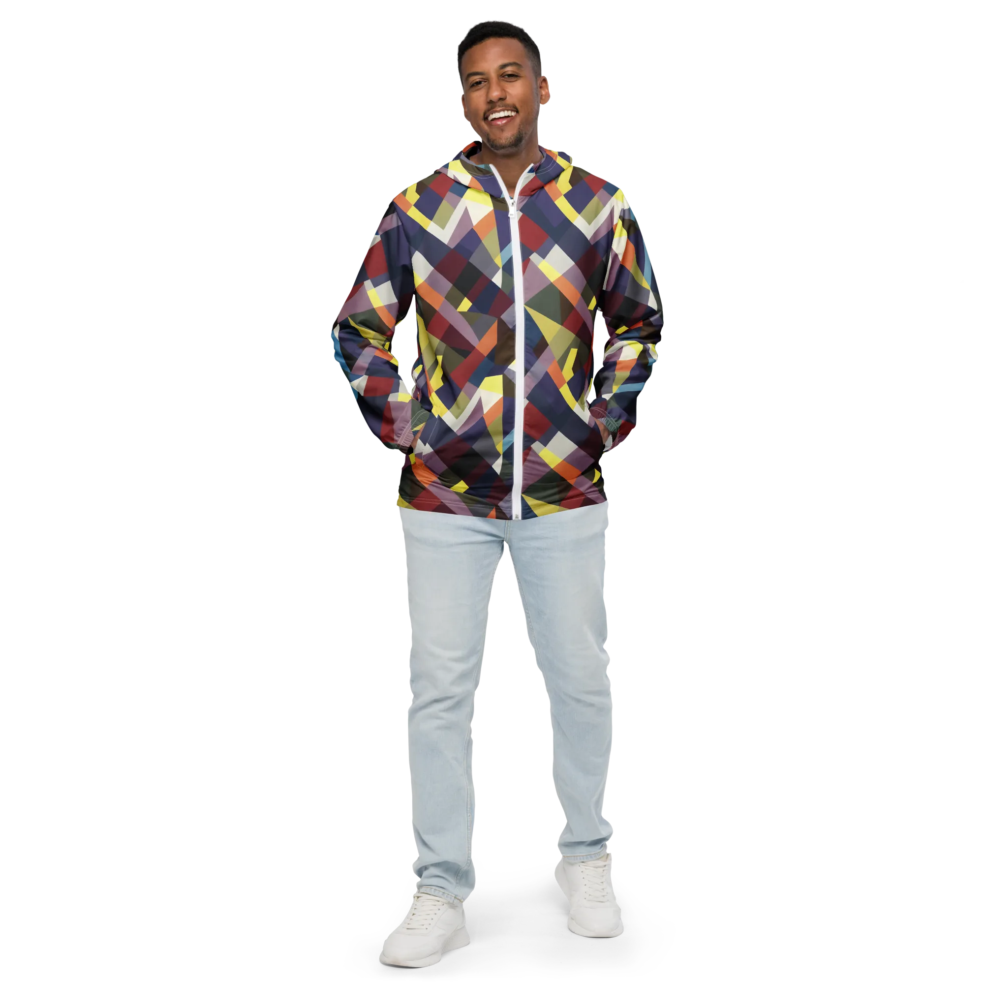 Prismatic Relay on Men's Windbreaker — Front