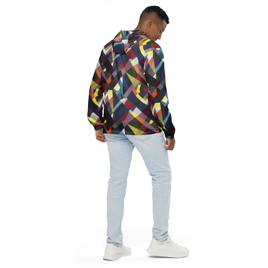 Prismatic Relay on Men's Windbreaker — Back