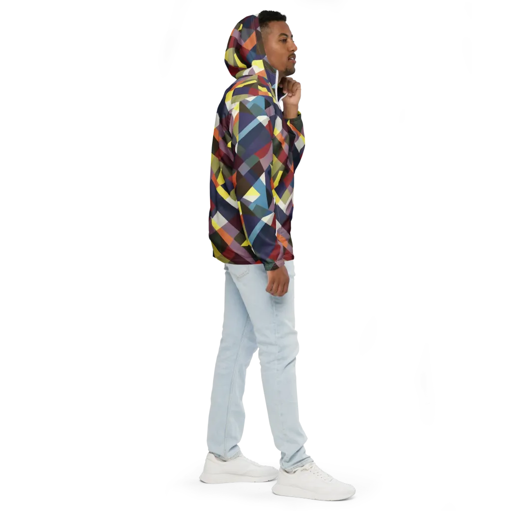 Prismatic Relay on Men's Windbreaker — Right sleeve