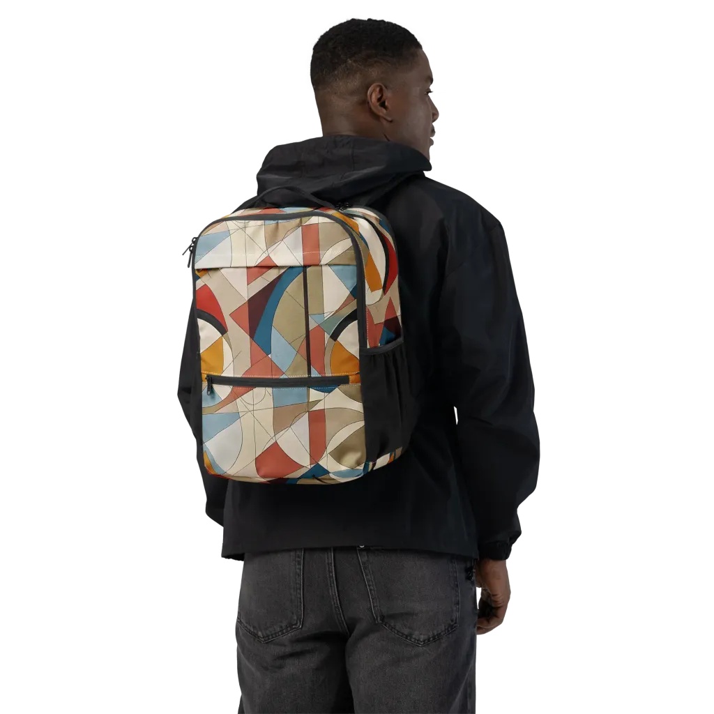 Chromatic Bauhaus on Utility Backpack — Back