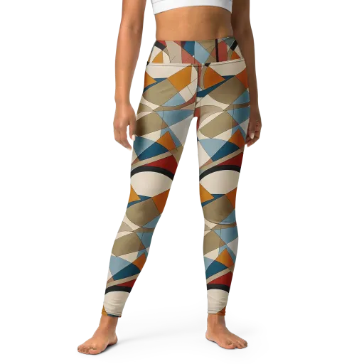 Chromatic Bauhaus on a Yoga Leggings