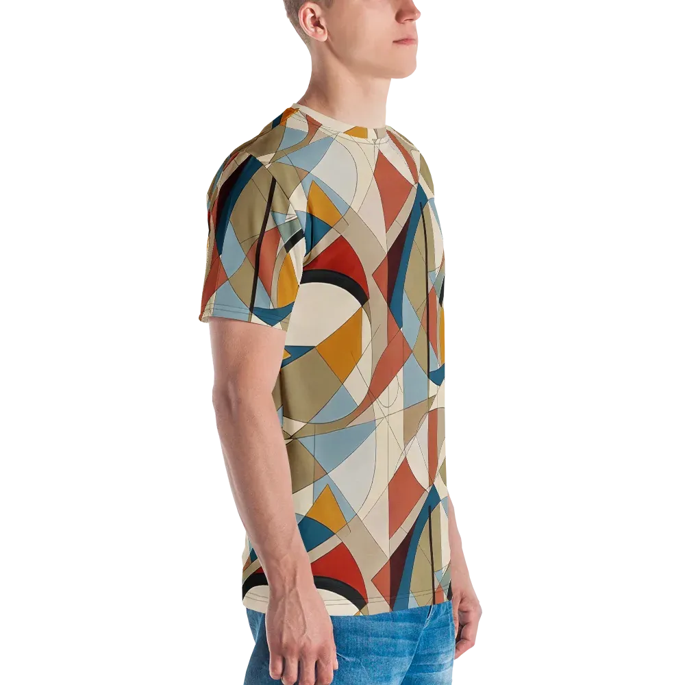 Chromatic Bauhaus on Men's Crew Neck T-Shirt — Right
