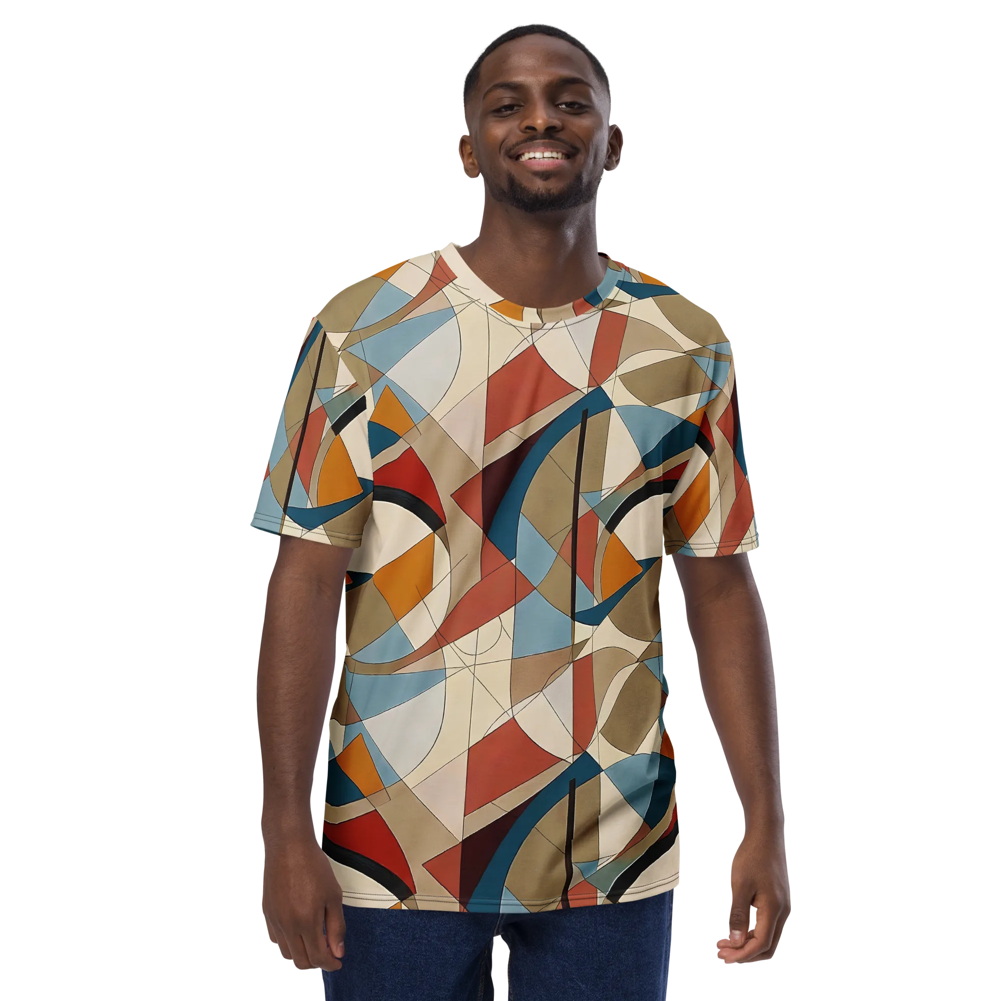 Chromatic Bauhaus on Men's Crew Neck T-Shirt — Front print