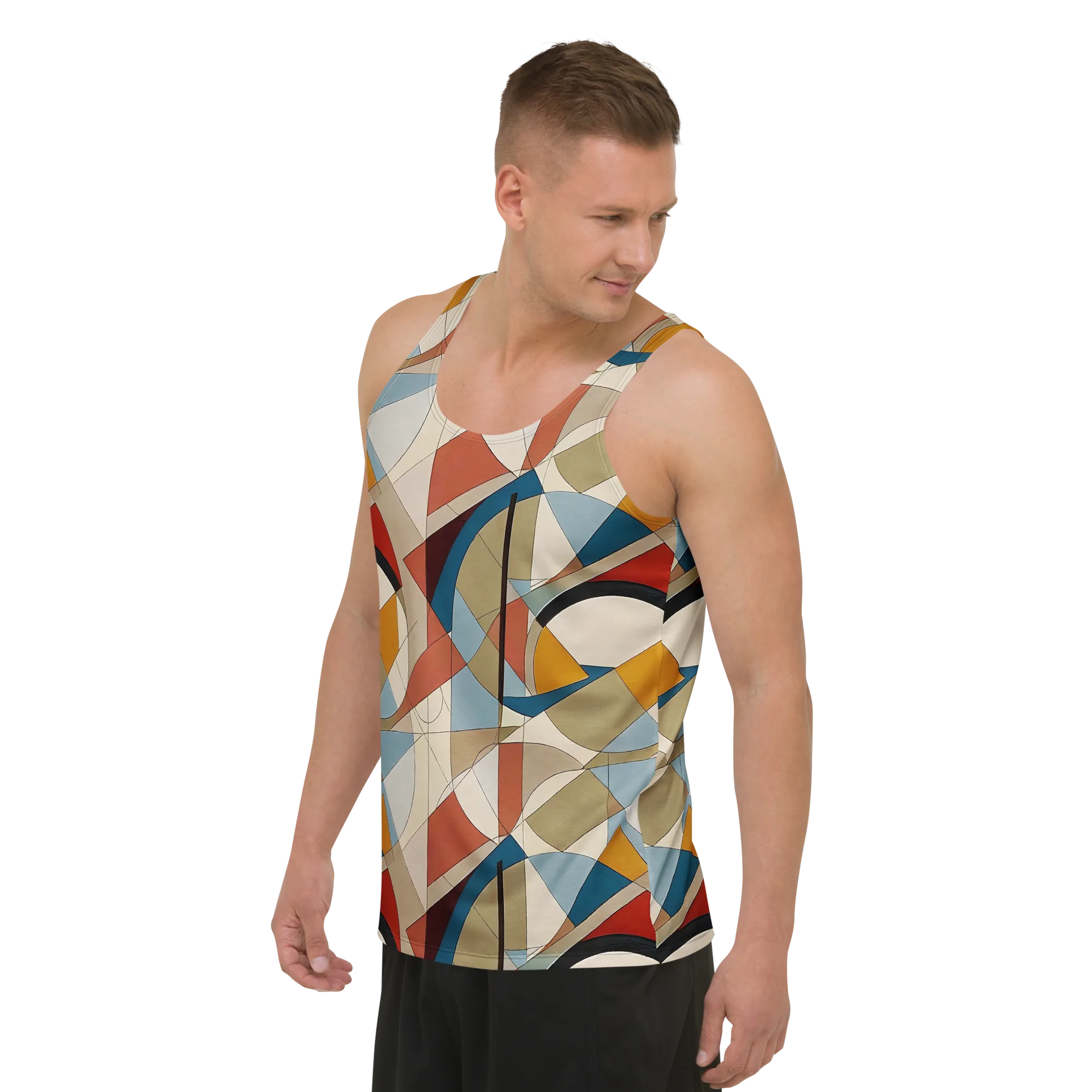 Chromatic Bauhaus on Men's Tank Top — Front print