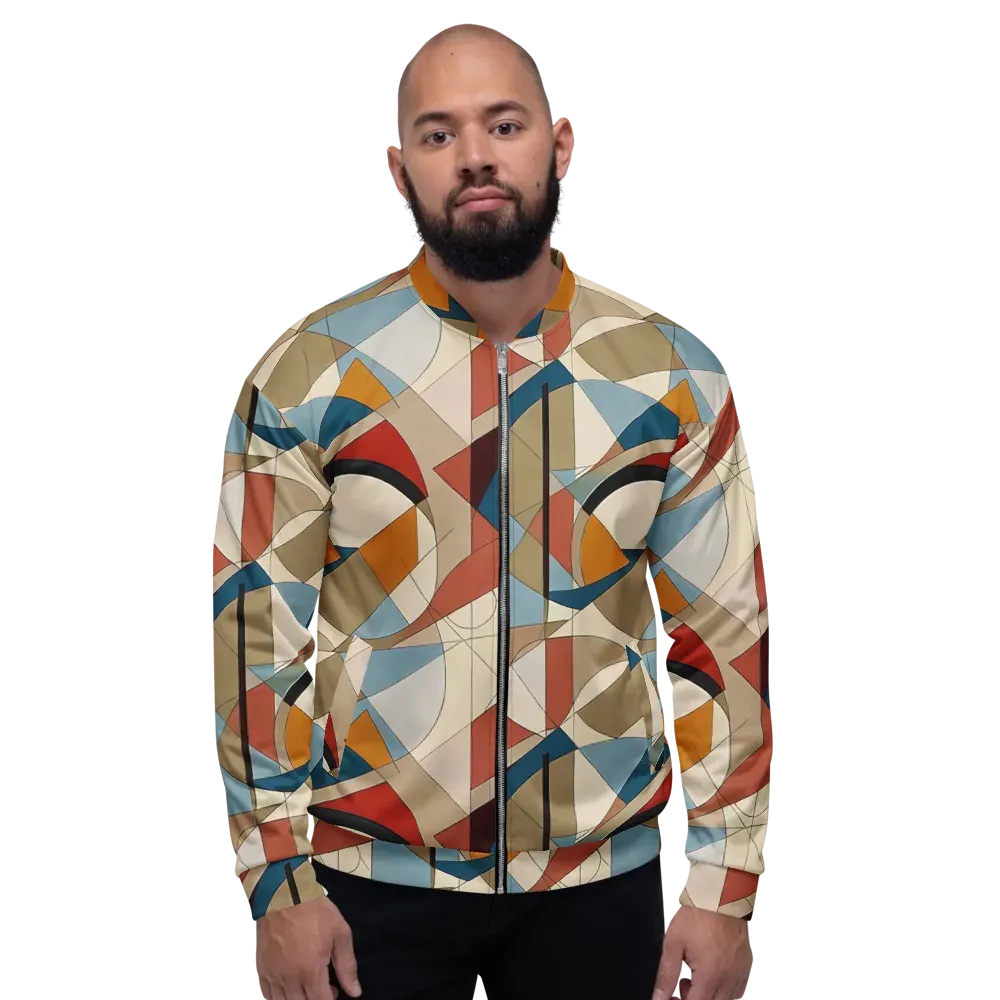 Chromatic Bauhaus on Bomber Jacket — Front