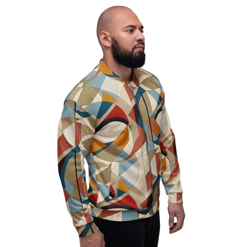 Chromatic Bauhaus on Bomber Jacket — Back print
