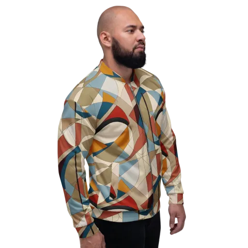 Chromatic Bauhaus on a Bomber Jacket
