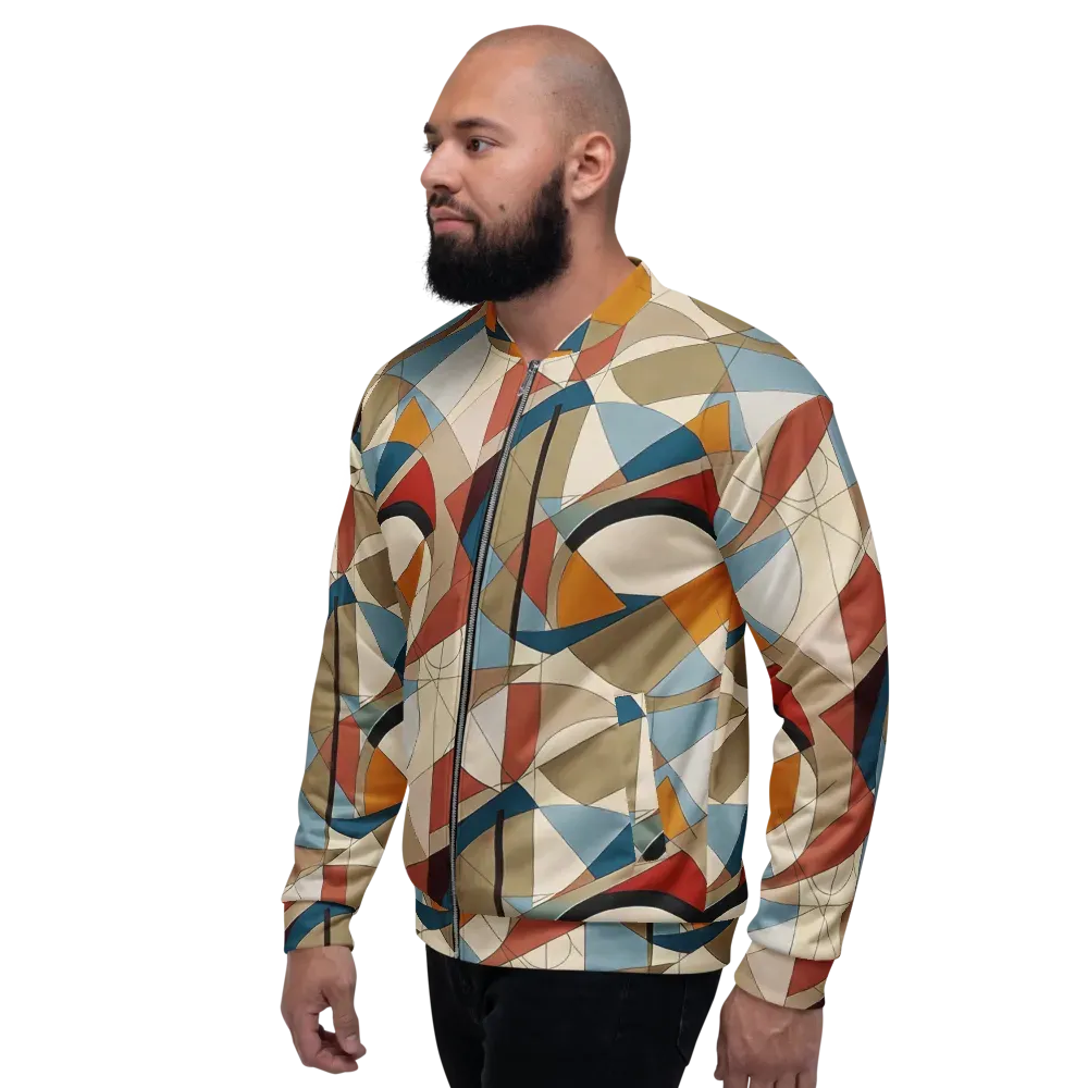 Chromatic Bauhaus on Bomber Jacket — Left