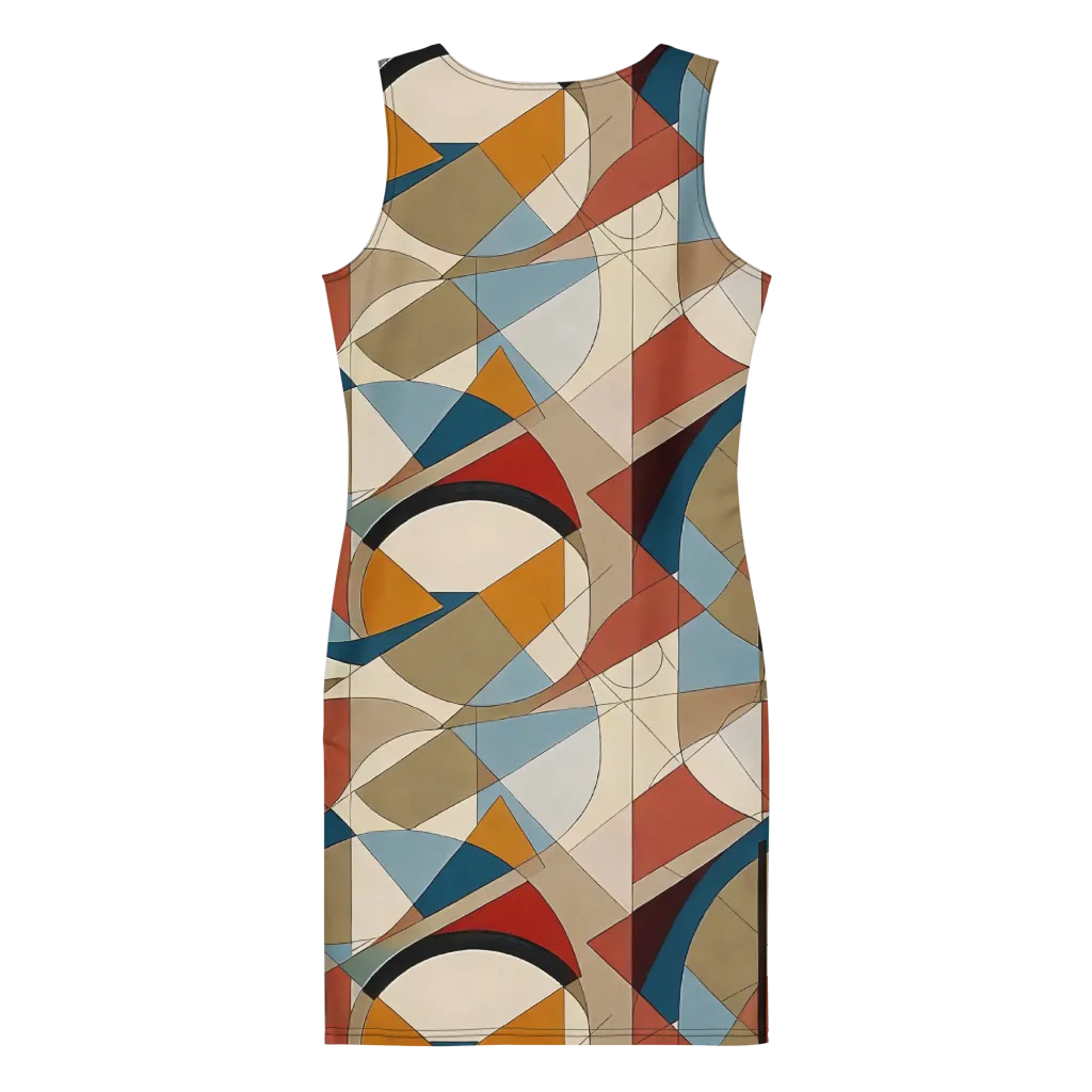 Chromatic Bauhaus on Bodycon Dress — Print file