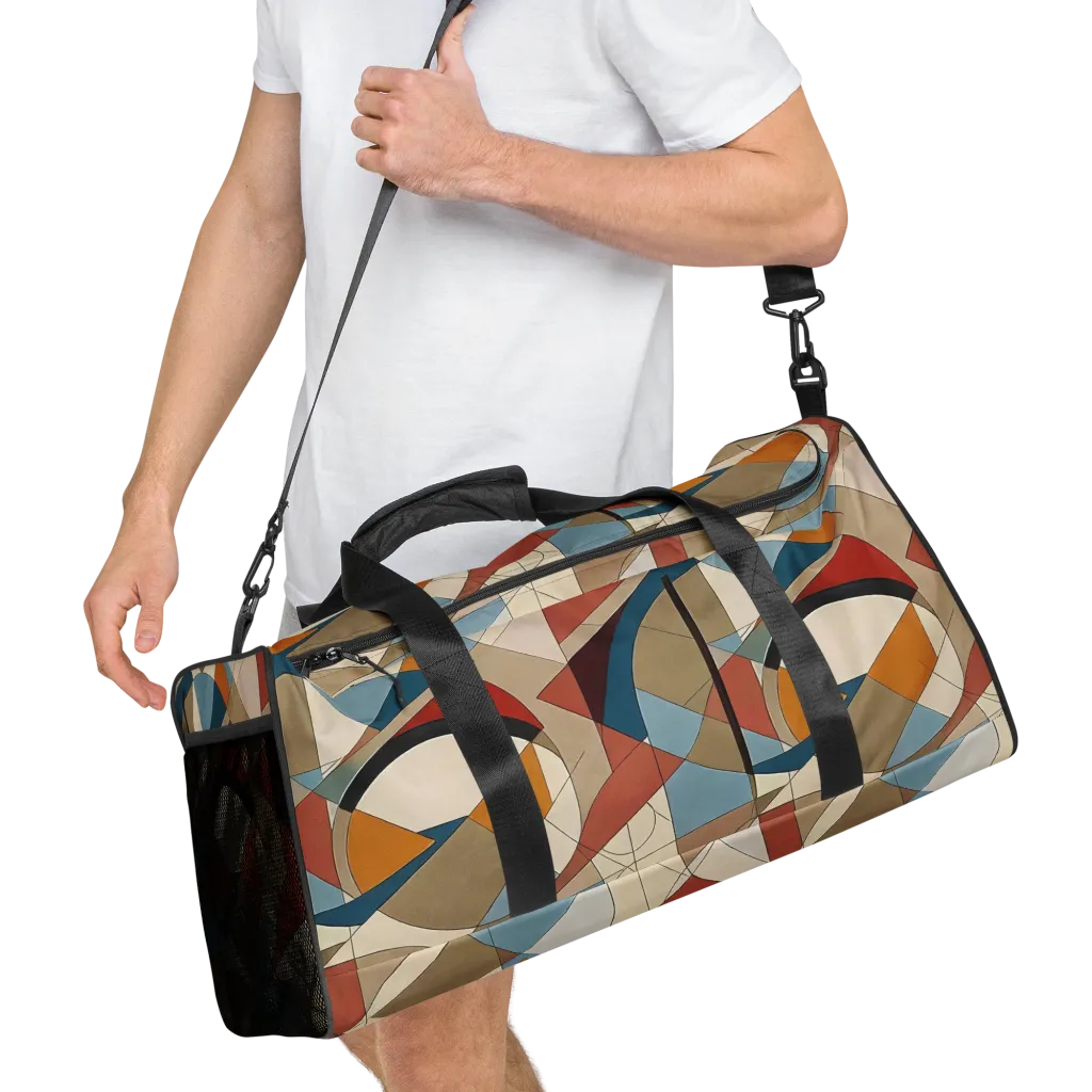 Chromatic Bauhaus on Duffle Bag — Front print