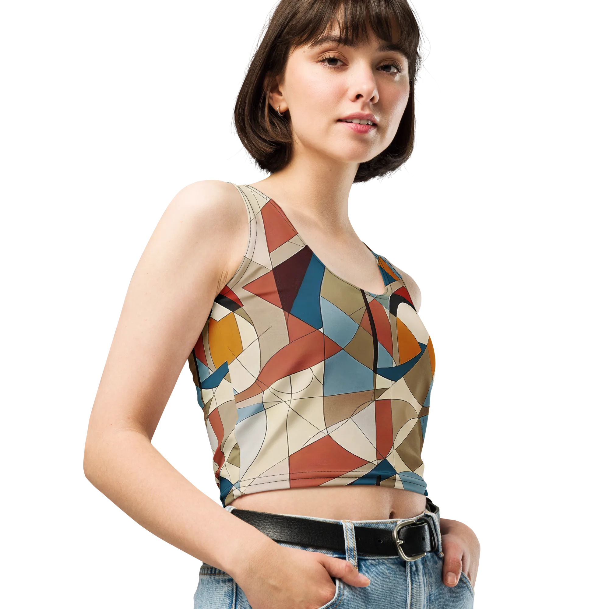 Chromatic Bauhaus on Crop Top — Print file
