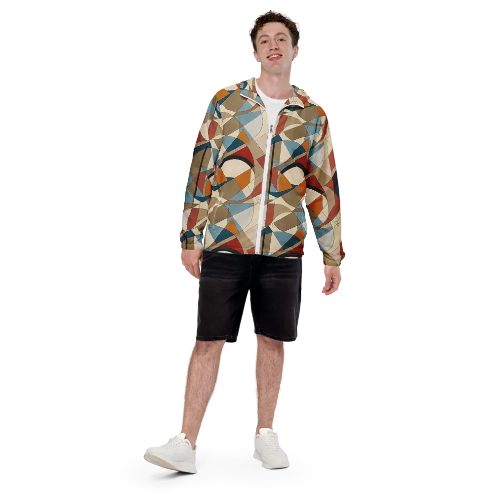 Chromatic Bauhaus on Men's Windbreaker — Back print