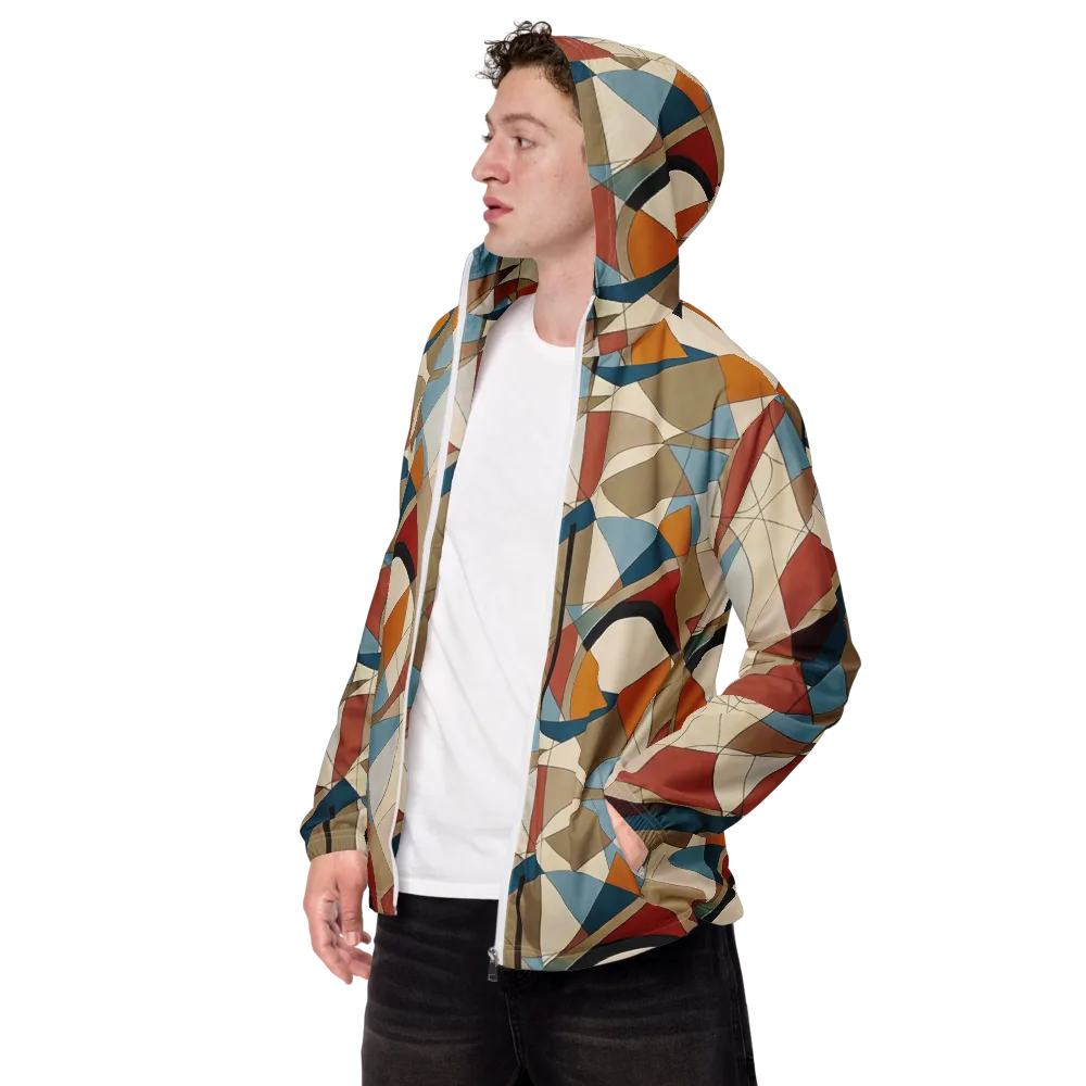 Chromatic Bauhaus on Men's Windbreaker — Left Front