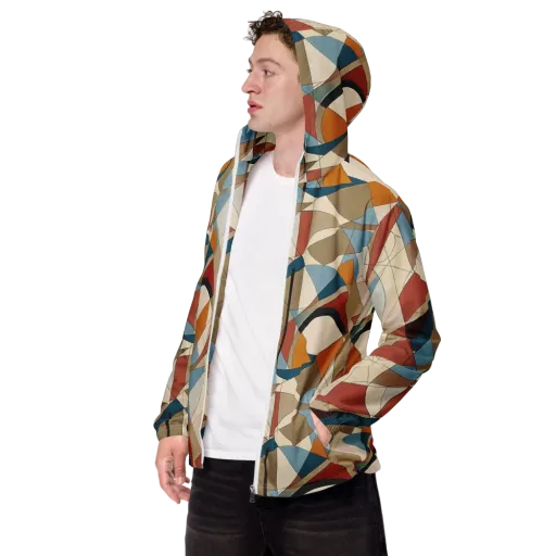 Chromatic Bauhaus on a Men's Windbreaker