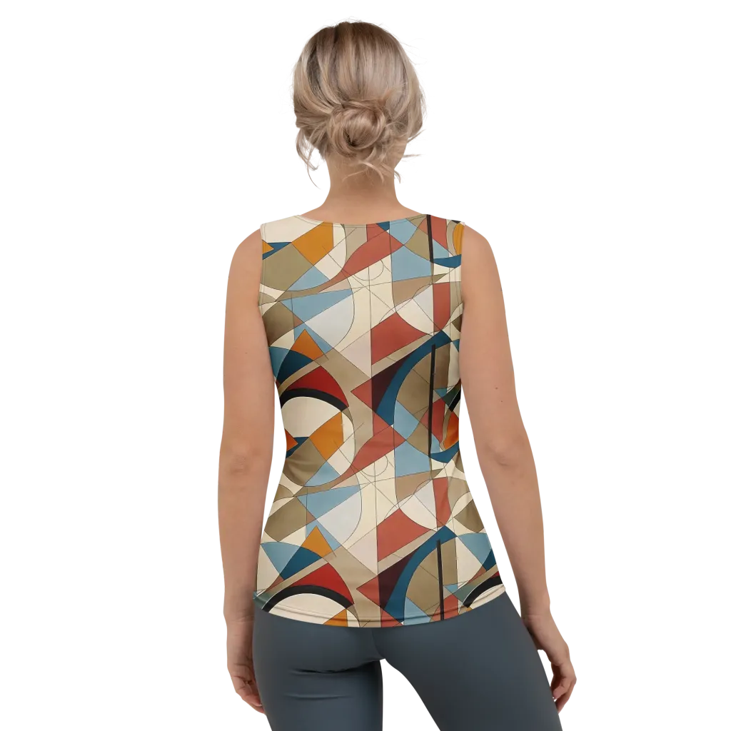 Chromatic Bauhaus on Women's Tank Top — Back