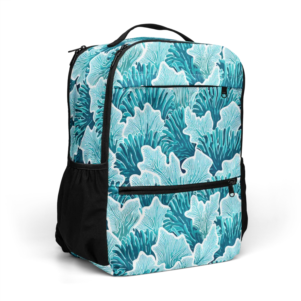 Azure Coral on Utility Backpack — Top print