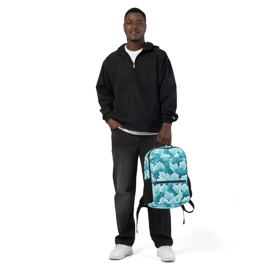 Azure Coral on Utility Backpack — Front