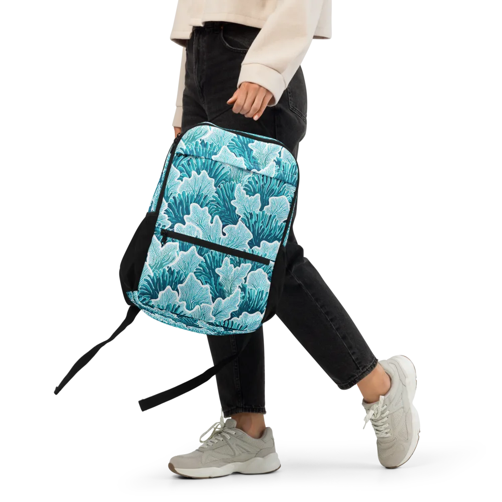 Azure Coral on Utility Backpack — Front 2